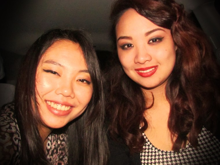 I'm a mess. Eyeliner everywhere from the tears. But, still smiling for the future! 